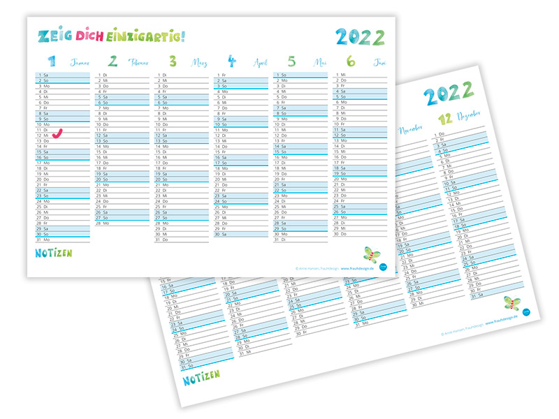 Kalender 2022 frauhdesign Kalender 2022 frauhdesign